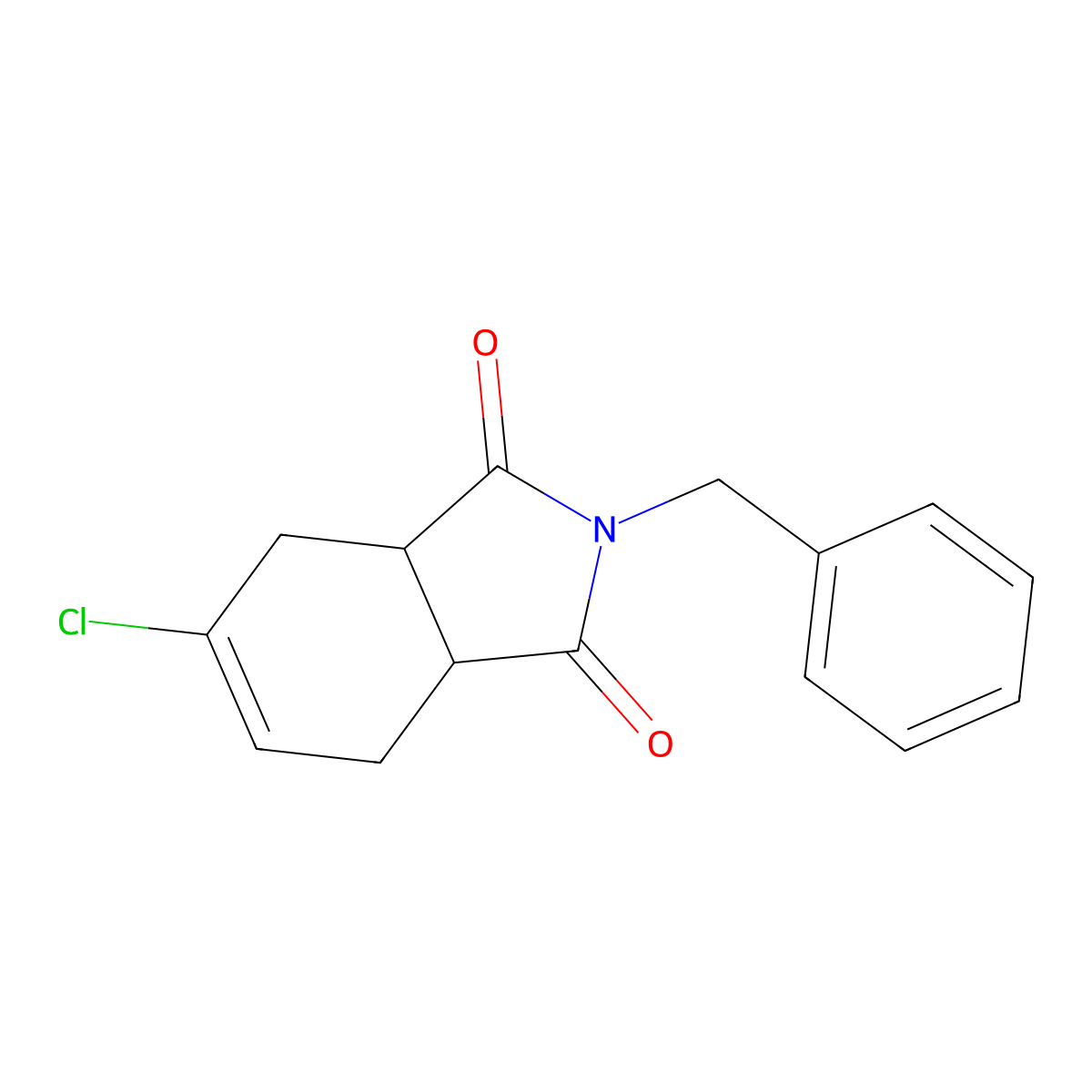 2-Benzyl-5-chloro-3a,4,7,7a-tetrahydroisoindole-1,3-dione molecular structure, CAS 22942-88-7