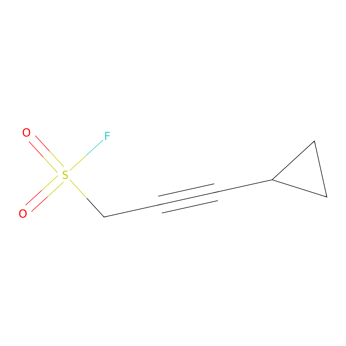 3-Cyclopropylprop-2-yne-1-sulfonyl fluoride molecular structure, CAS 2294262-62-5