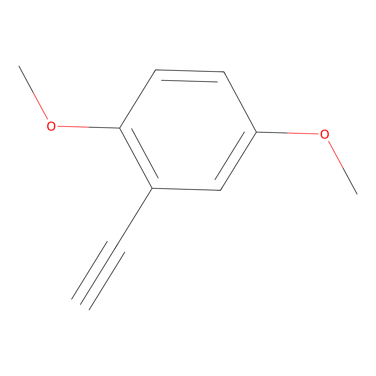 2,5-Dimethoxyphenylacetylene molecular structure, CAS 22944-08-7