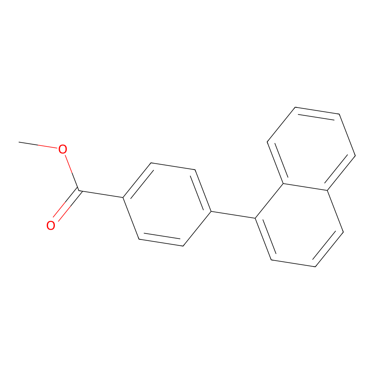 Methyl 4-(naphthalen-1-yl)benzoate molecular structure, CAS 229467-26-9