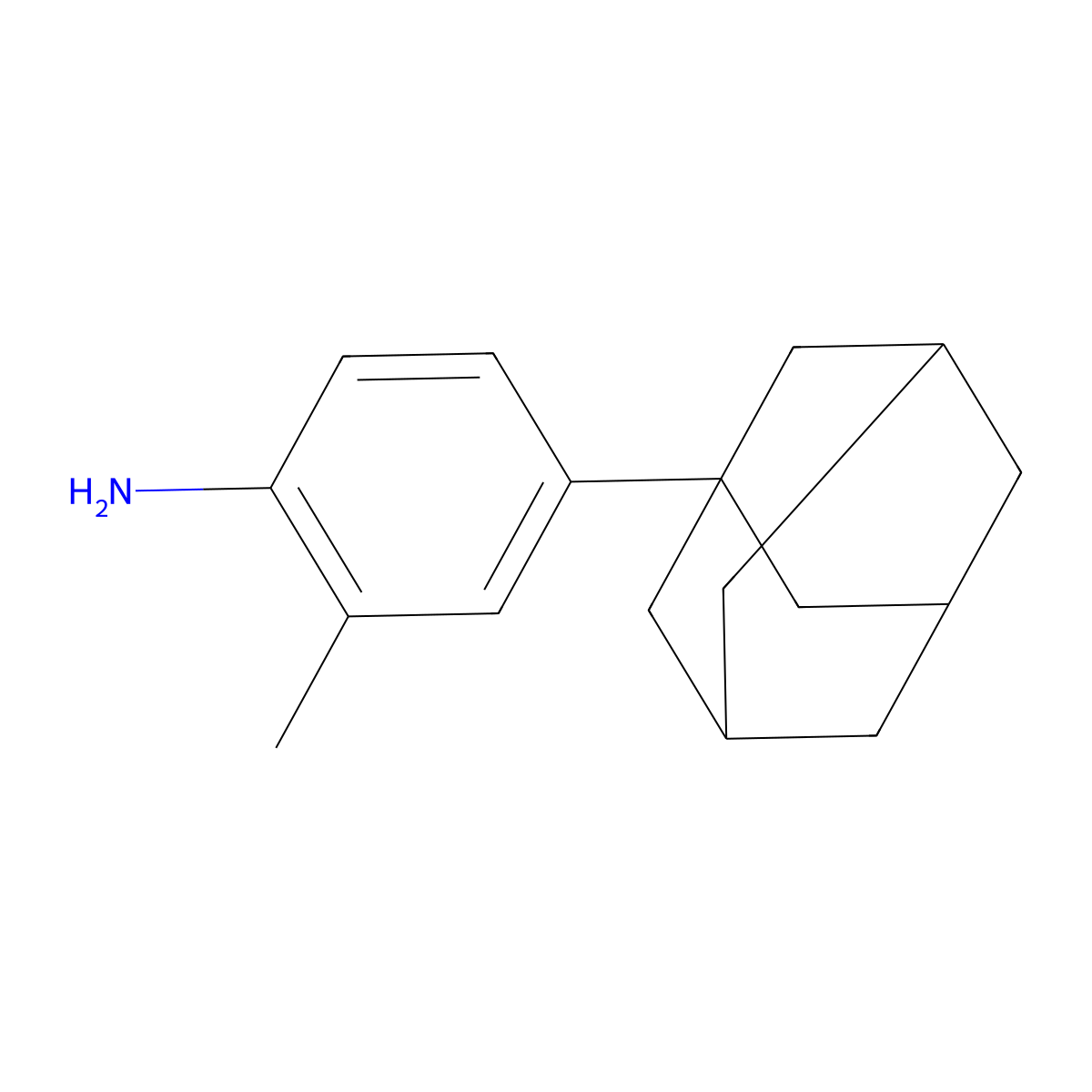 4-Adamantan-1-yl-2-methyl-phenylamine molecular structure, CAS 22947-40-6