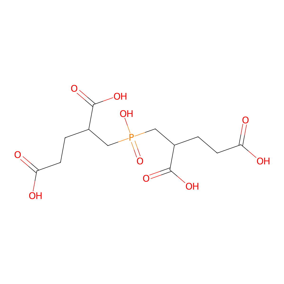 4,4'-Phosphinicobis(butane-1,3-dicarboxylic acid) molecular structure, CAS 229472-51-9