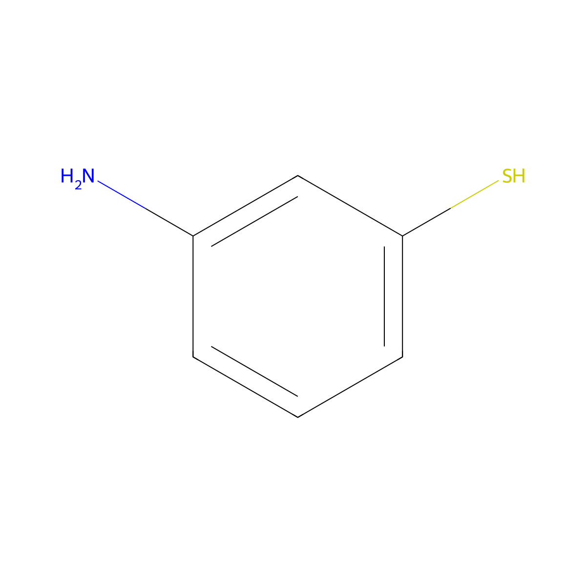 3-Aminothiophenol molecular structure, CAS 22948-02-3
