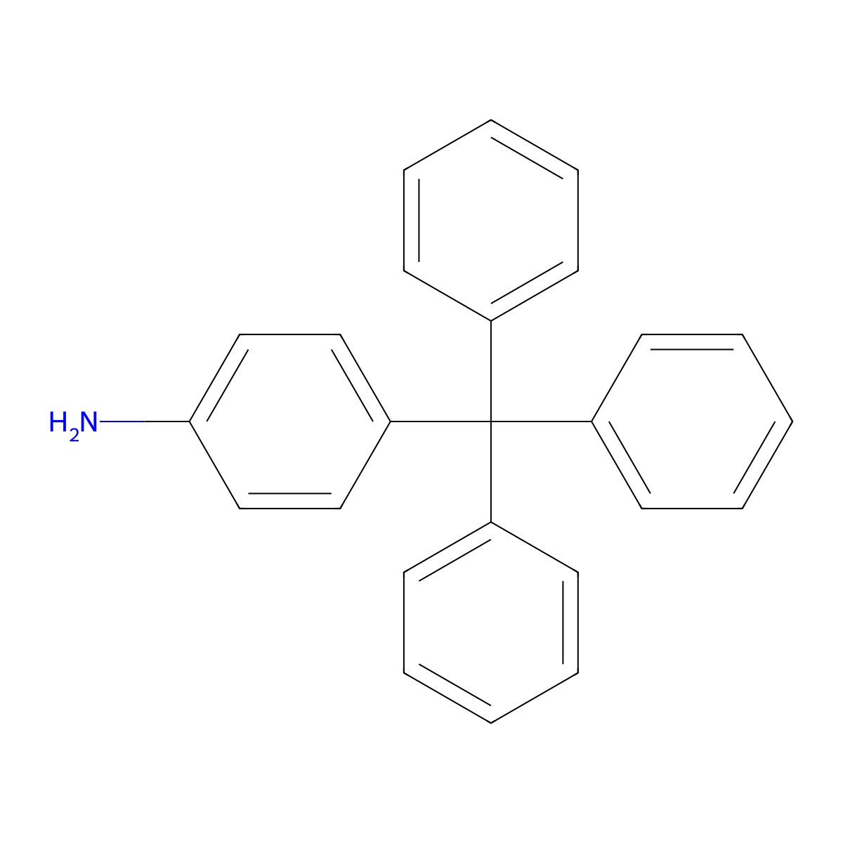 Benzenamine, 4-(triphenylmethyl)- molecular structure, CAS 22948-06-7