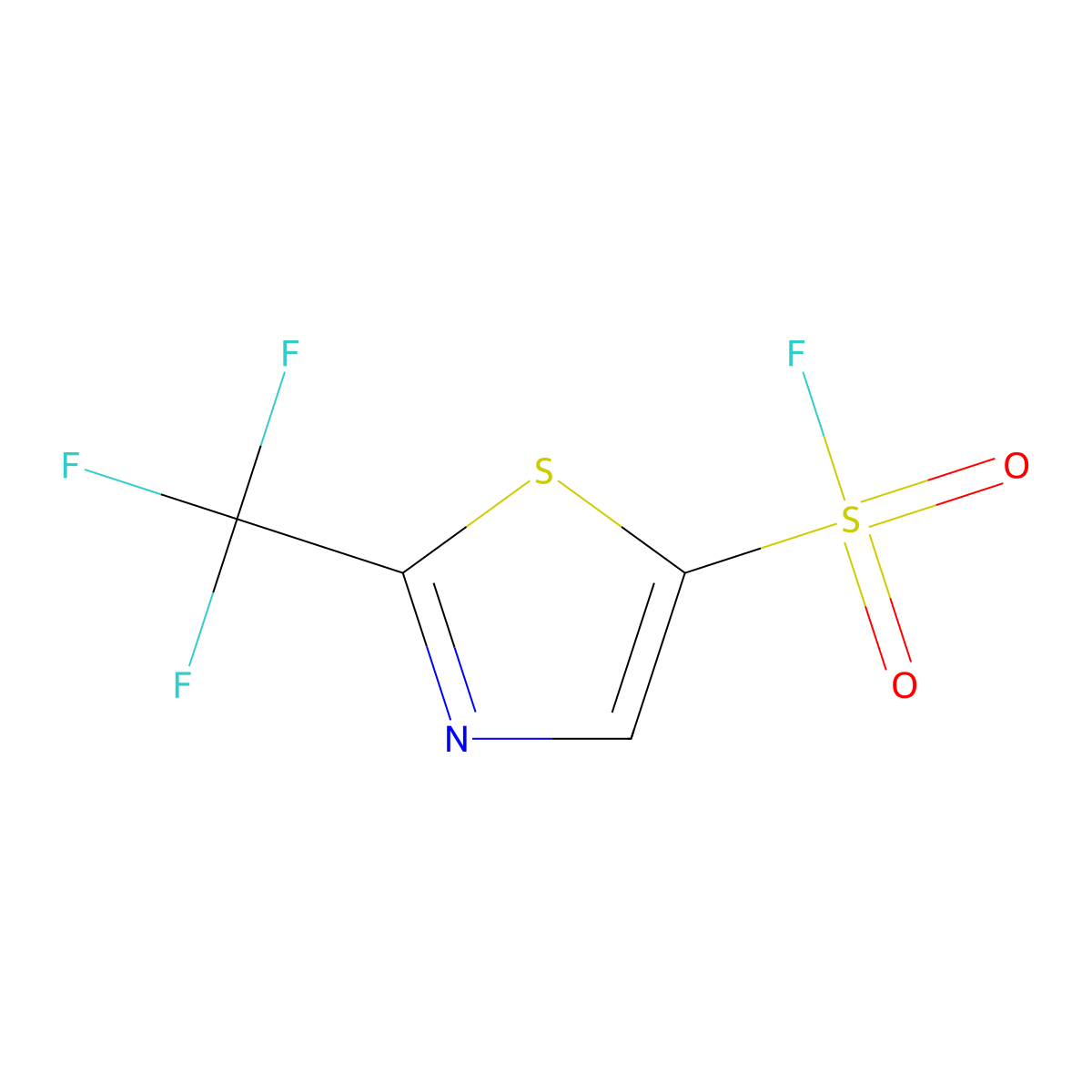 2-(Trifluoromethyl)-1,3-thiazole-5-sulfonyl fluoride molecular structure, CAS 2294827-57-7