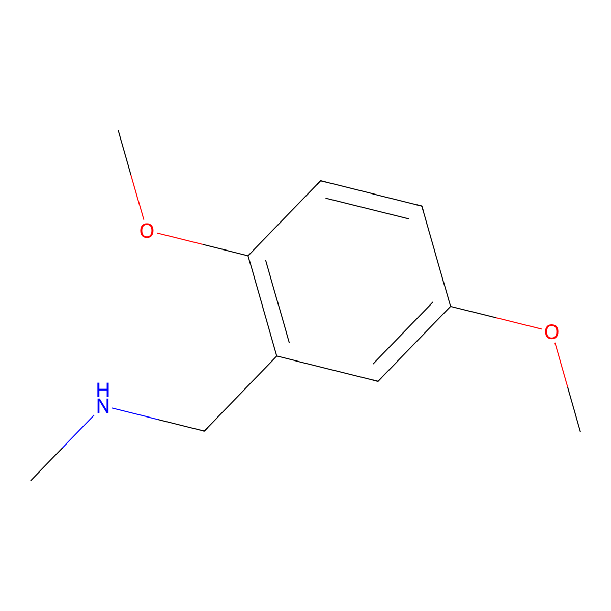 1-(2,5-Dimethoxyphenyl)-N-methylmethanamine molecular structure, CAS 229486-99-1