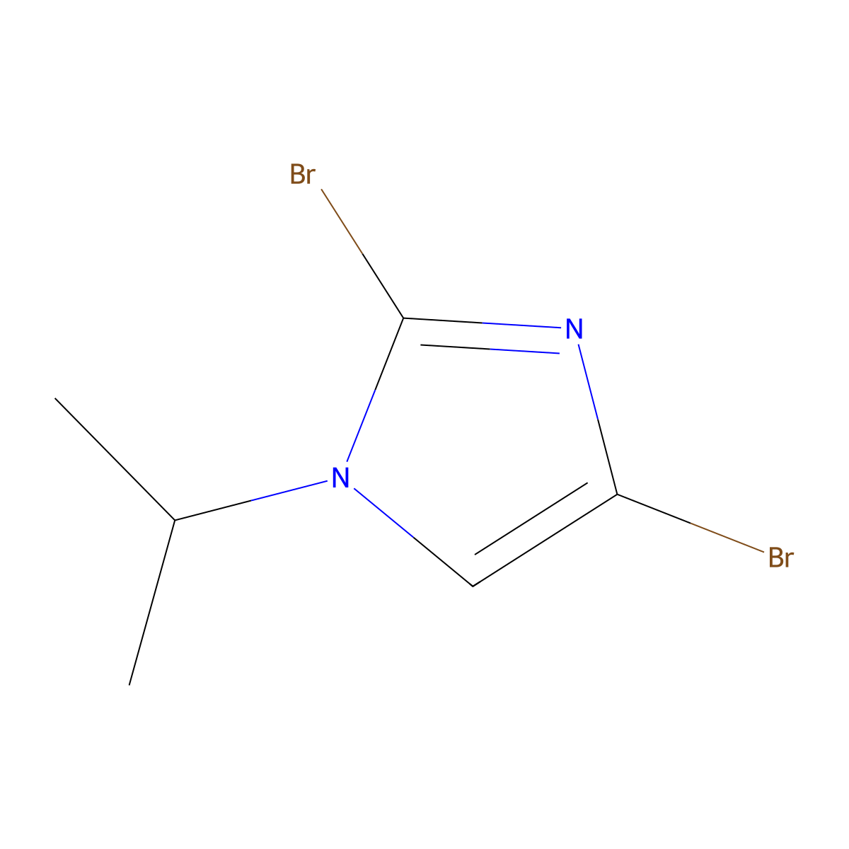 2,4-dibromo-1-(propan-2-yl)-1H-imidazole molecular structure, CAS 2294945-64-3