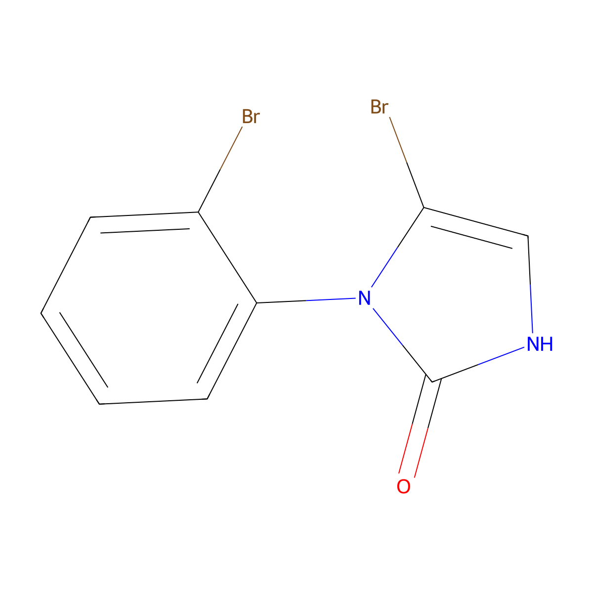 5-bromo-1-(2-bromophenyl)-1,3-dihydro-2H-imidazol-2-one molecular structure, CAS 2294946-23-7