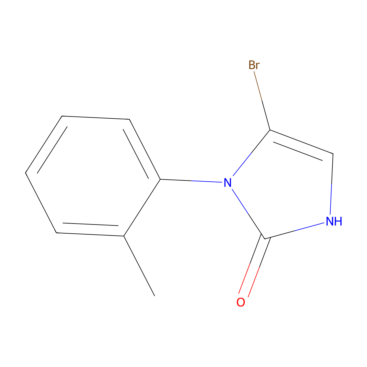 5-bromo-1-(o-tolyl)-1,3-dihydro-2H-imidazol-2-one molecular structure, CAS 2294948-18-6