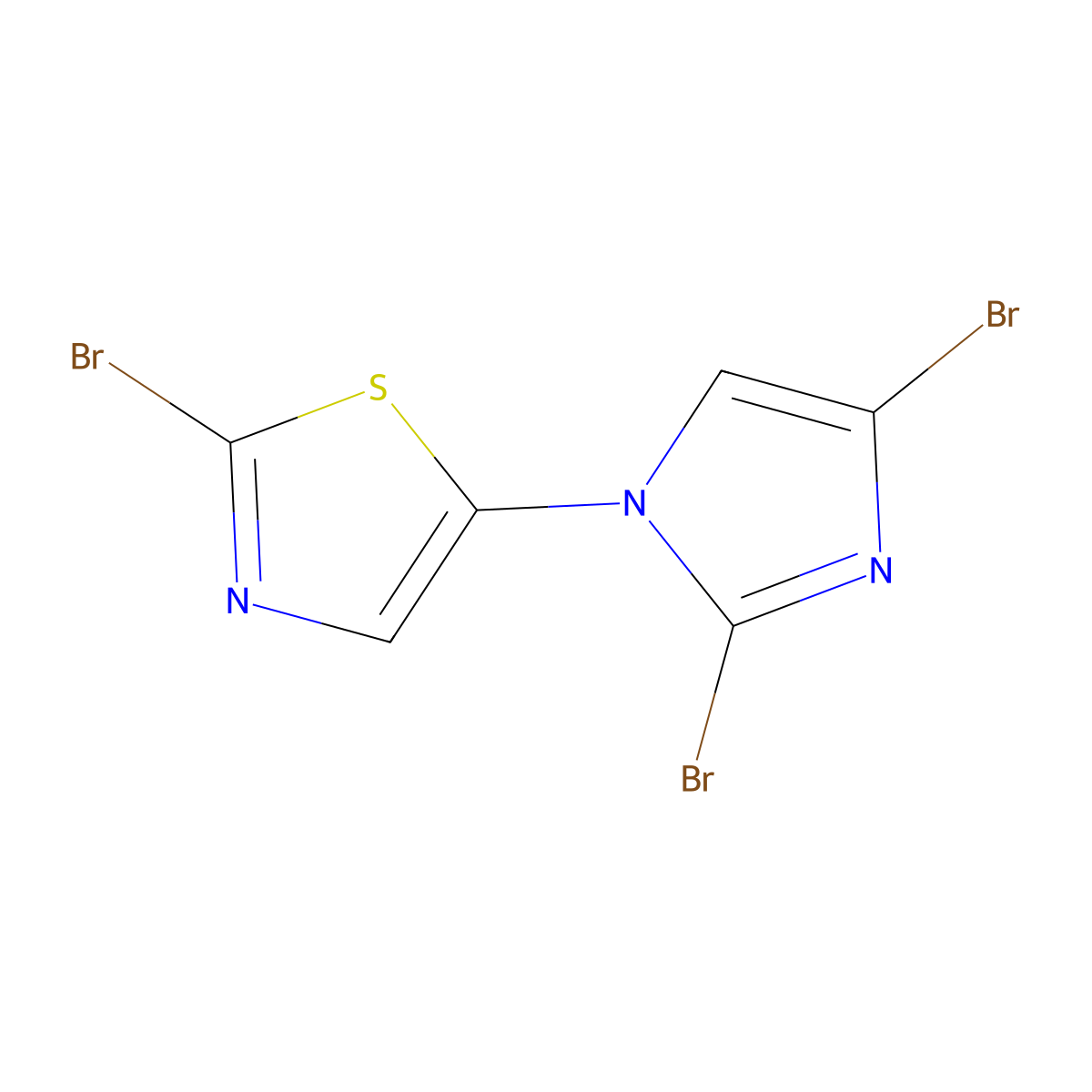 2-bromo-5-(2,4-dibromo-1H-imidazol-1-yl)thiazole molecular structure, CAS 2294948-26-6