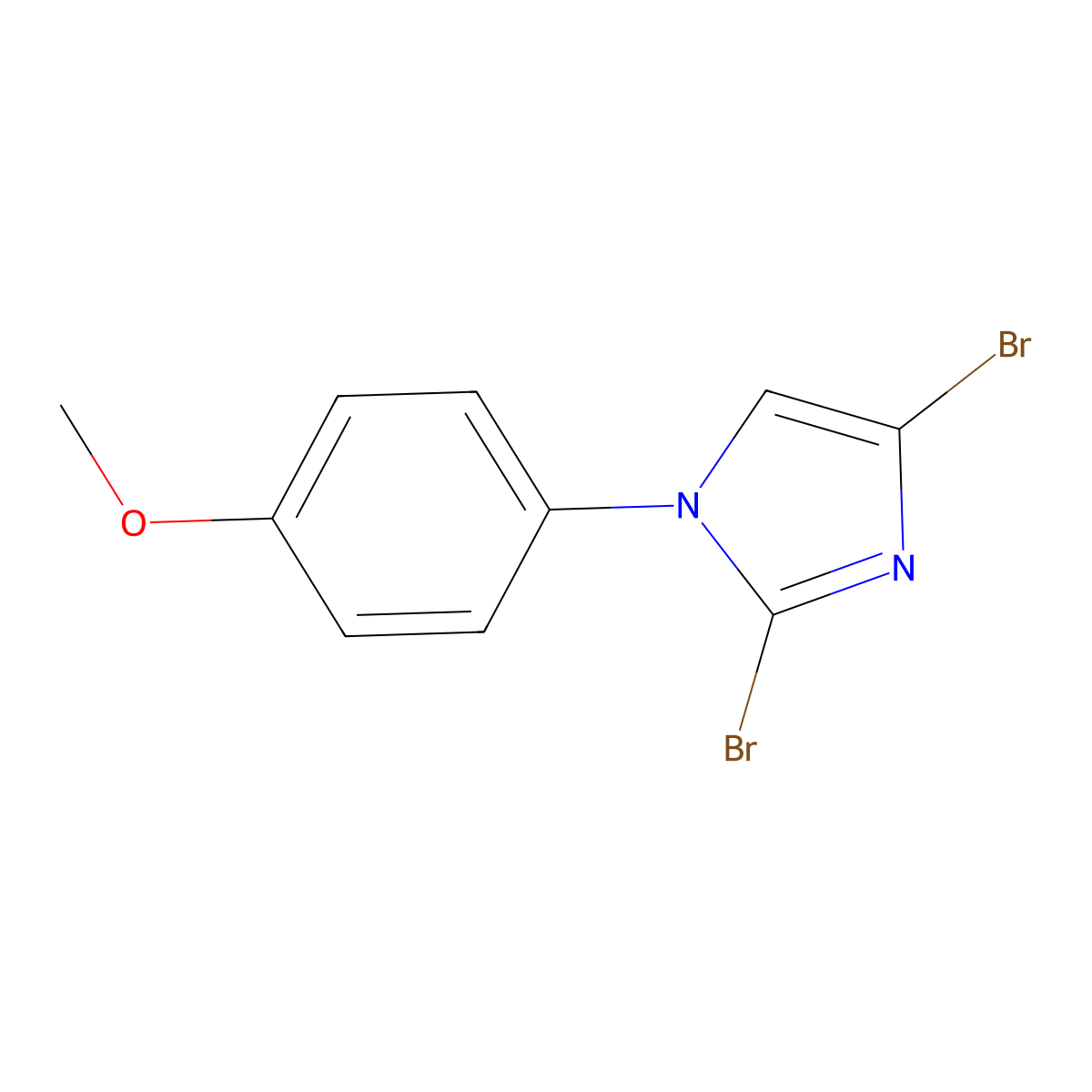 2,4-dibromo-1-(4-methoxyphenyl)-1H-imidazole molecular structure, CAS 2294948-67-5