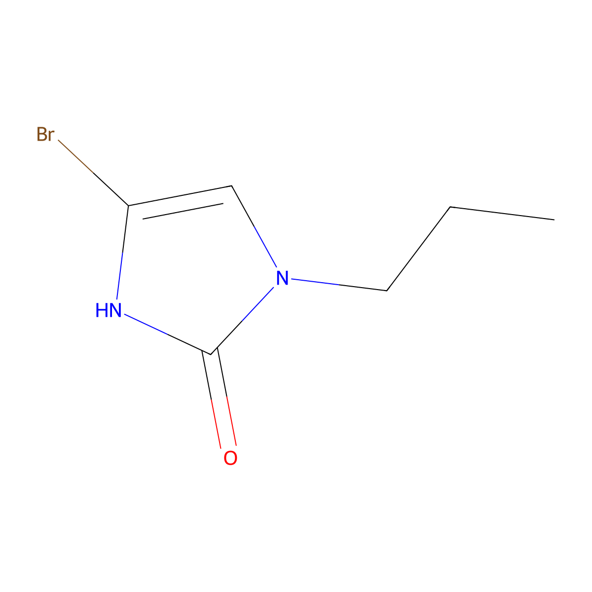 4-bromo-1-propyl-1,3-dihydro-2H-imidazol-2-one molecular structure, CAS 2294949-20-3