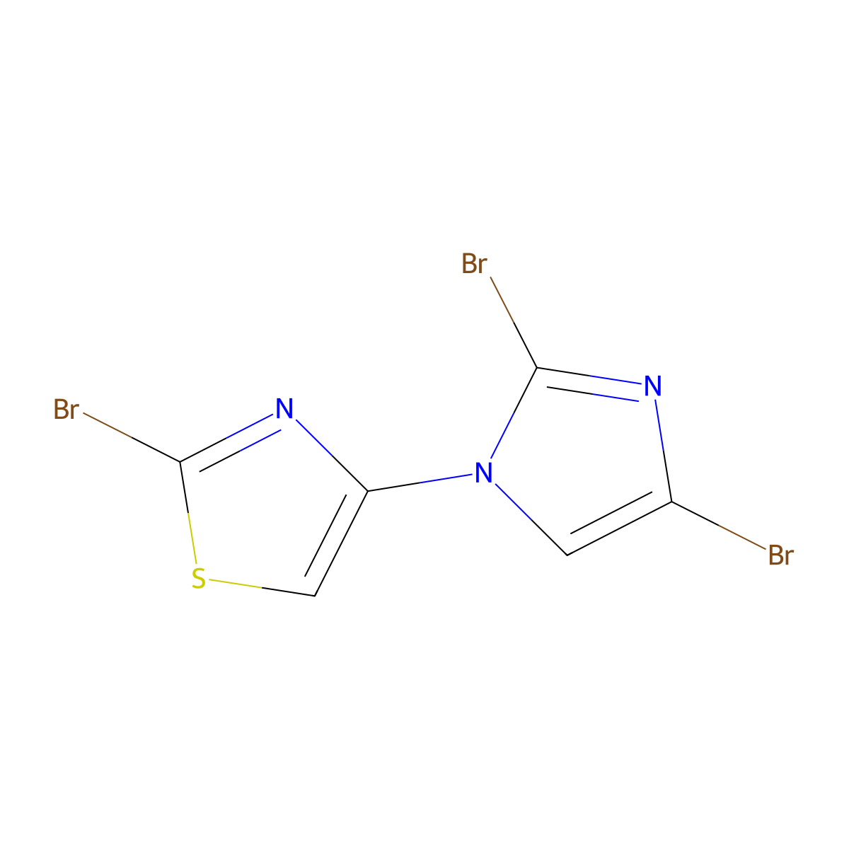 2-bromo-4-(2,4-dibromo-1H-imidazol-1-yl)thiazole molecular structure, CAS 2294950-23-3