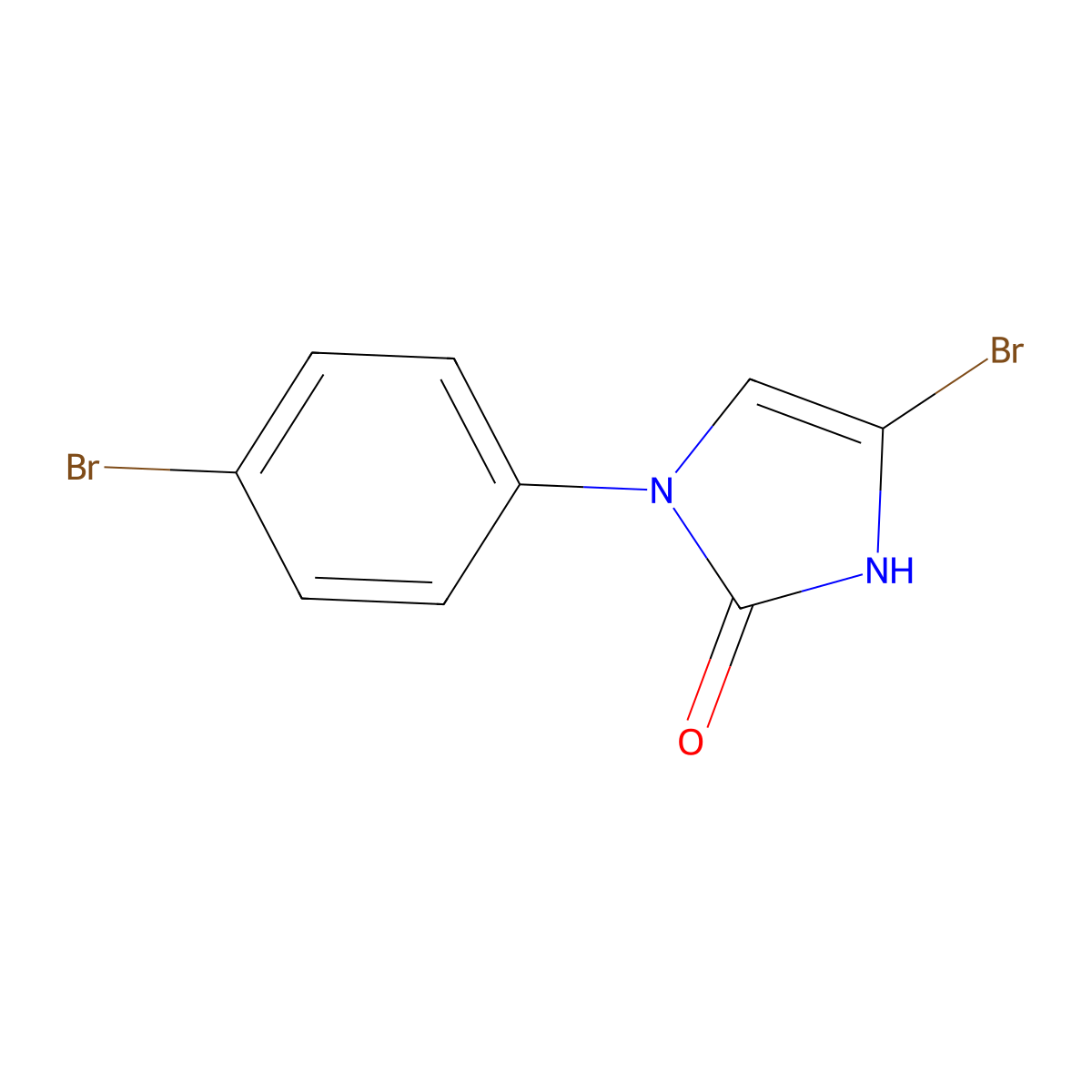 4-bromo-1-(4-bromophenyl)-1,3-dihydro-2H-imidazol-2-one molecular structure, CAS 2294950-67-5