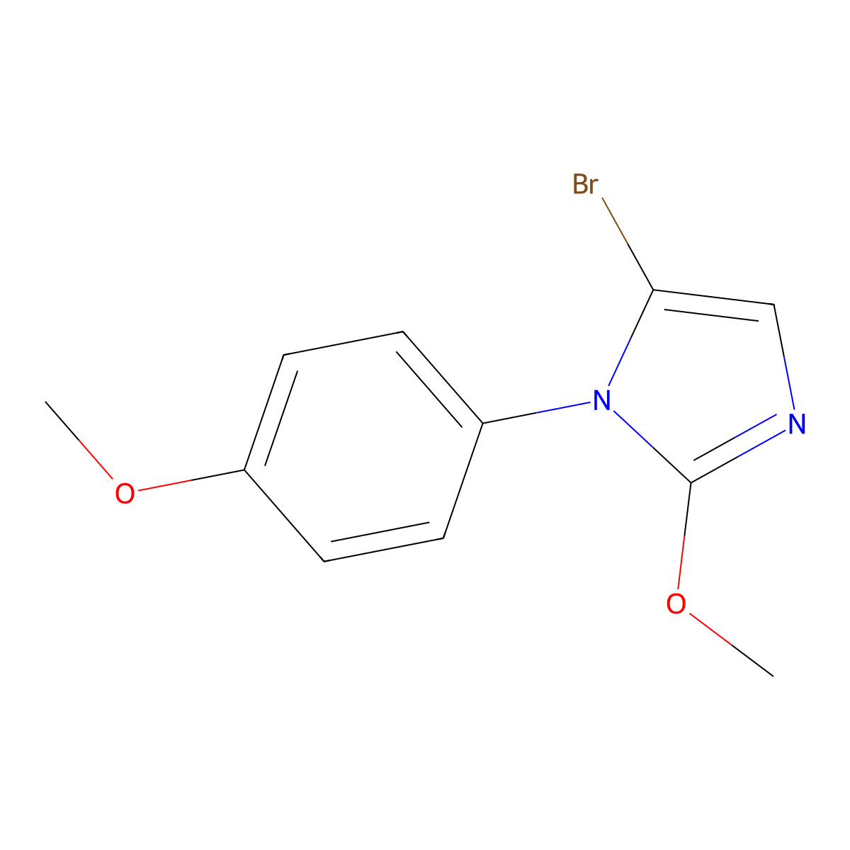 5-bromo-2-methoxy-1-(4-methoxyphenyl)-1H-imidazole molecular structure, CAS 2294956-94-6