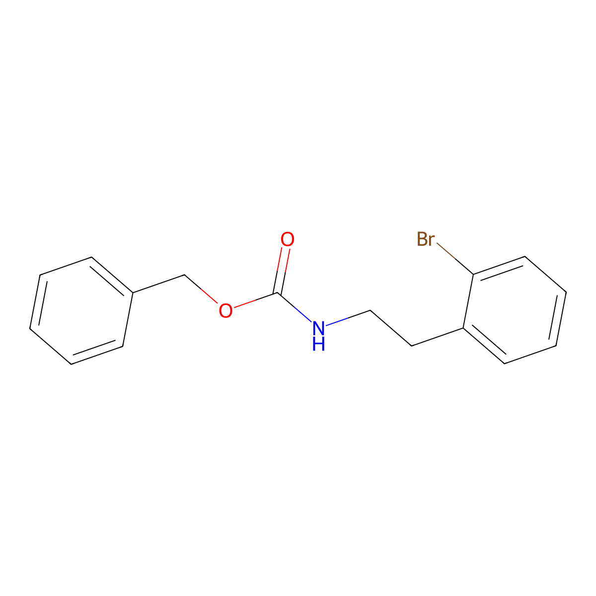 Benzyl N-[2-(2-bromophenyl)ethyl]carbamate molecular structure, CAS 229496-33-7