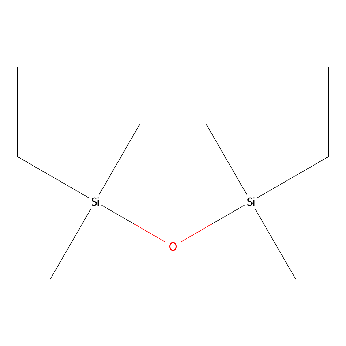 1,3-Diethyltetramethyldisiloxane molecular structure, CAS 2295-17-2