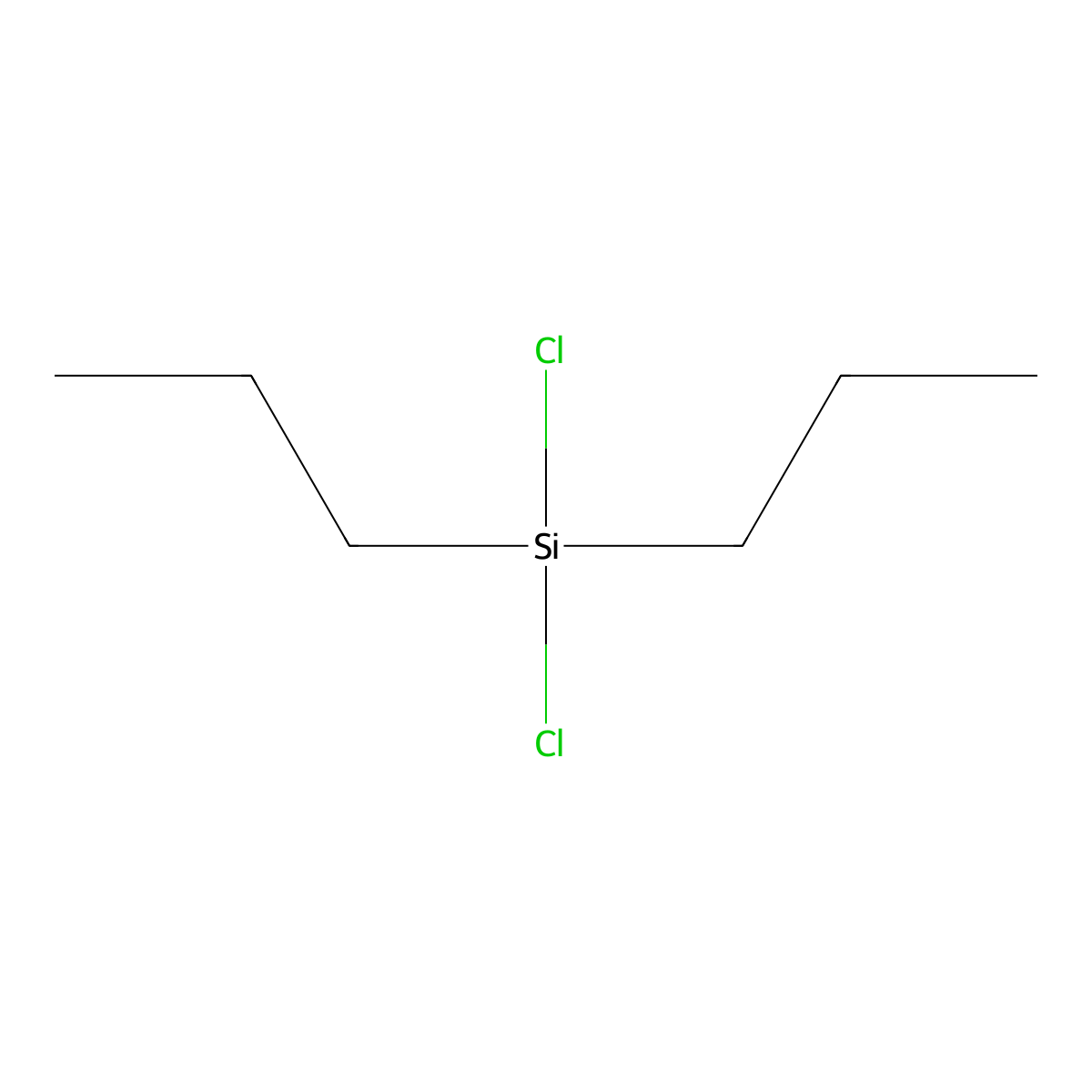 Dichlorodipropylsilane molecular structure, CAS 2295-24-1