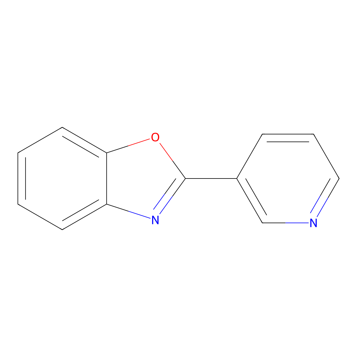 2-(3-Pyridyl)benzoxazole molecular structure, CAS 2295-42-3