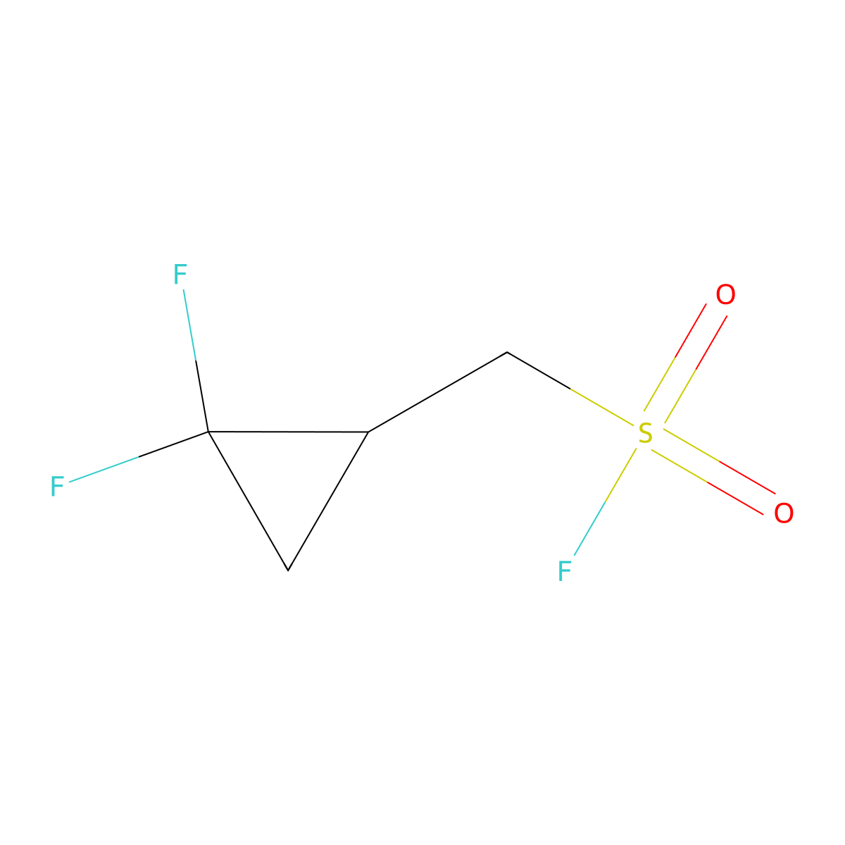 (2,2-Difluorocyclopropyl)methanesulfonyl fluoride molecular structure, CAS 2295008-51-2