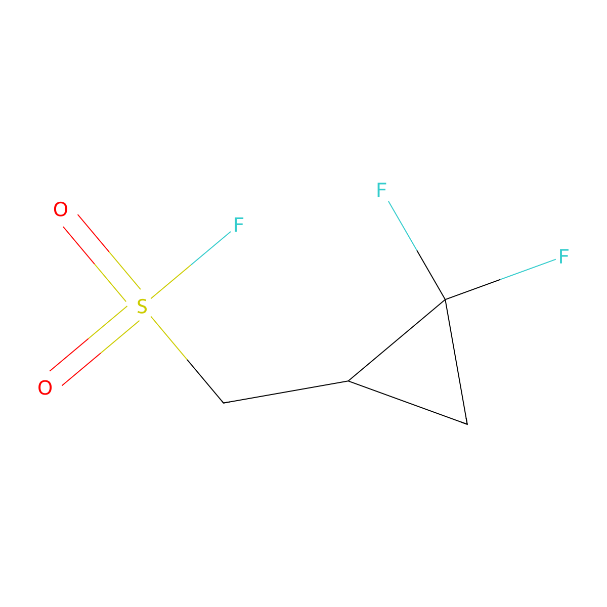 (2,2-Difluorocyclopropyl)methanesulfonyl fluoride molecular structure, CAS 2295008-51-2
