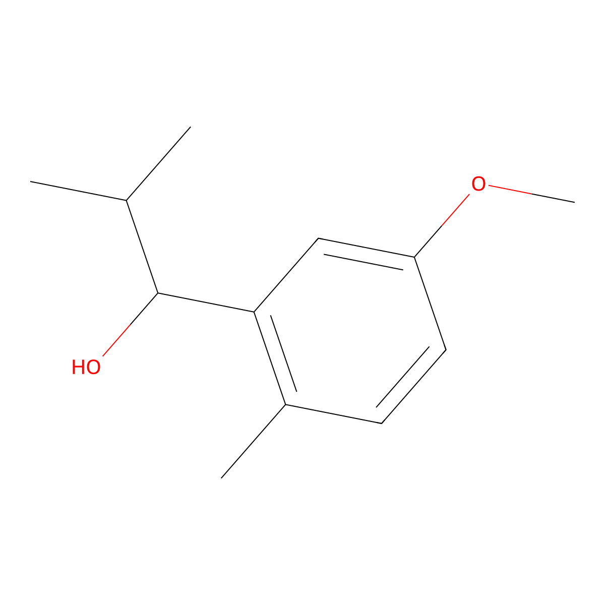 1-(5-Methoxy-2-methylphenyl)-2-methylpropan-1-ol molecular structure, CAS 2295083-59-7