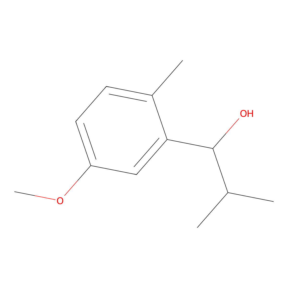 1-(5-Methoxy-2-methylphenyl)-2-methylpropan-1-ol molecular structure, CAS 2295083-59-7