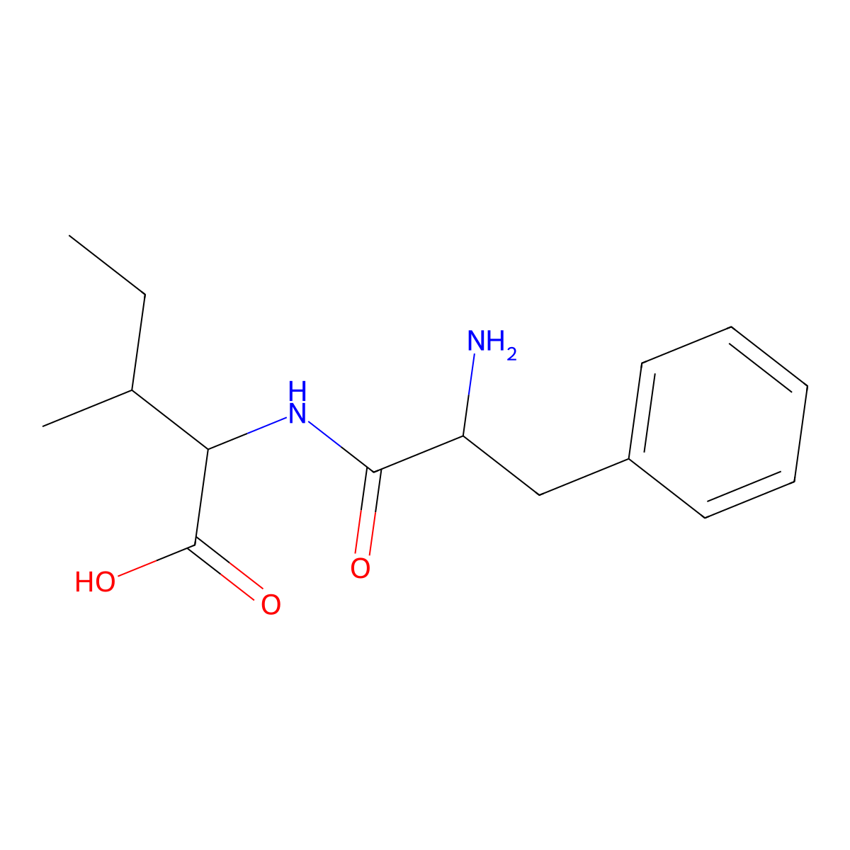 L-Phenylalanyl-L-isoleucine molecular structure, CAS 22951-94-6