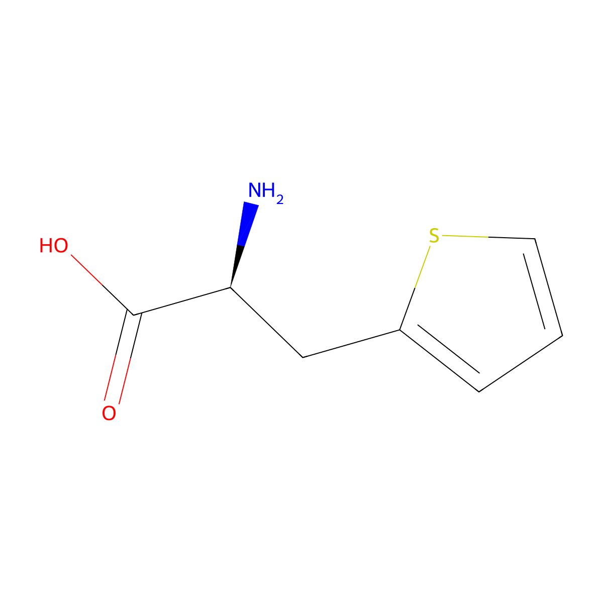 beta-2-Thienyl-L-alanine molecular structure, CAS 22951-96-8