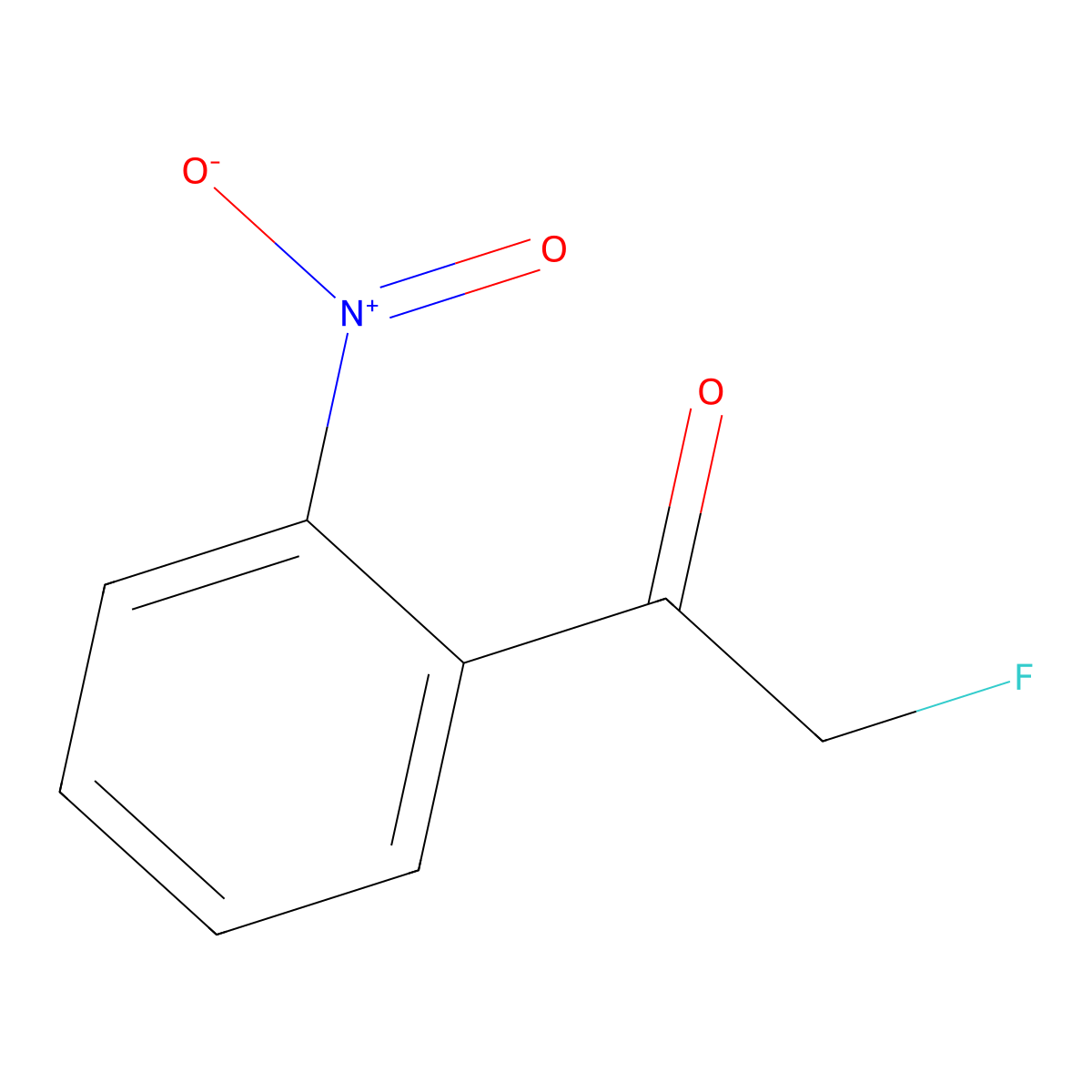 2-Fluoro-1-(2-nitrophenyl)ethan-1-one molecular structure, CAS 2295108-99-3