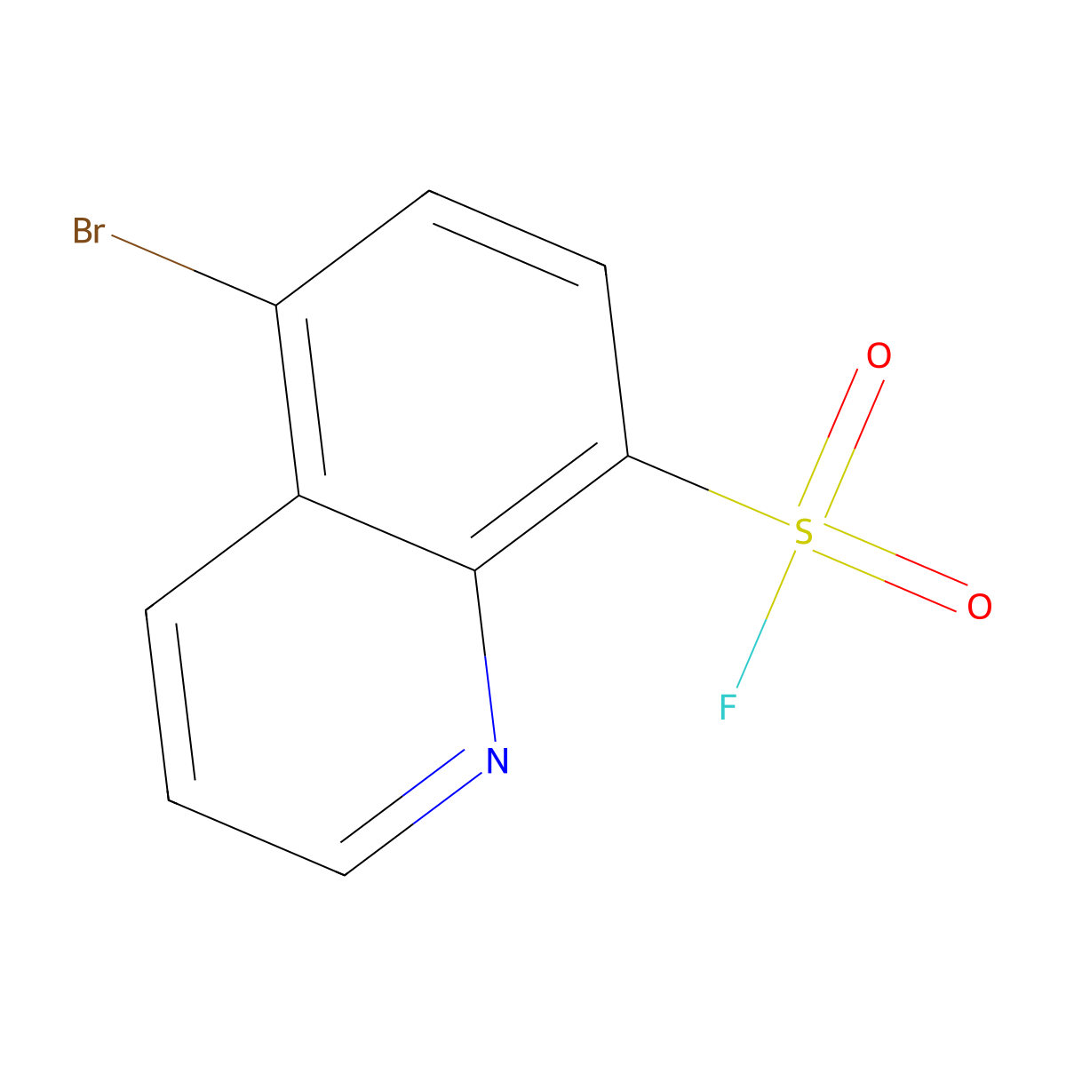 5-Bromoquinoline-8-sulfonylfluoride molecular structure, CAS 2295228-23-6