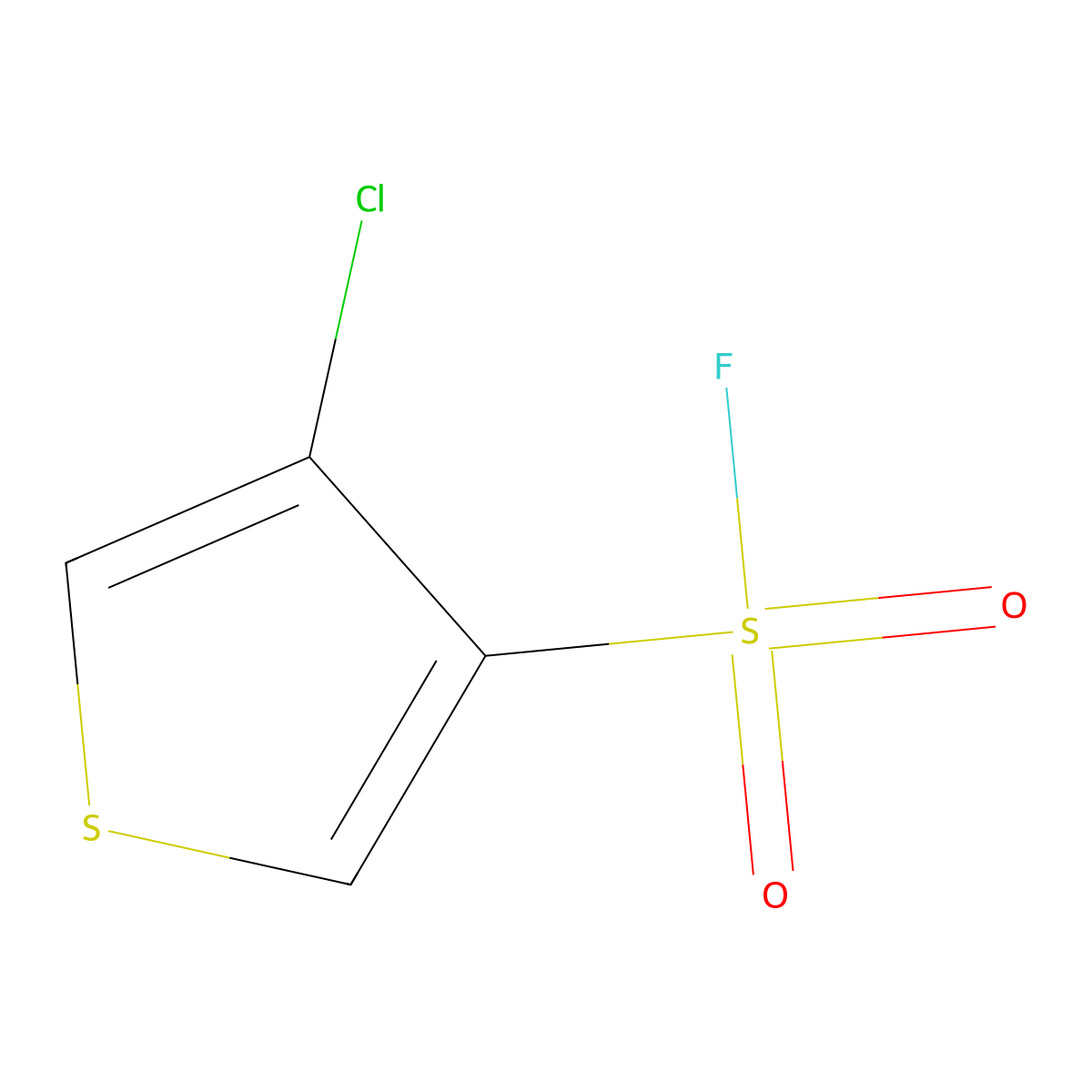 4-Chlorothiophene-3-sulfonyl fluoride molecular structure, CAS 2295232-80-1