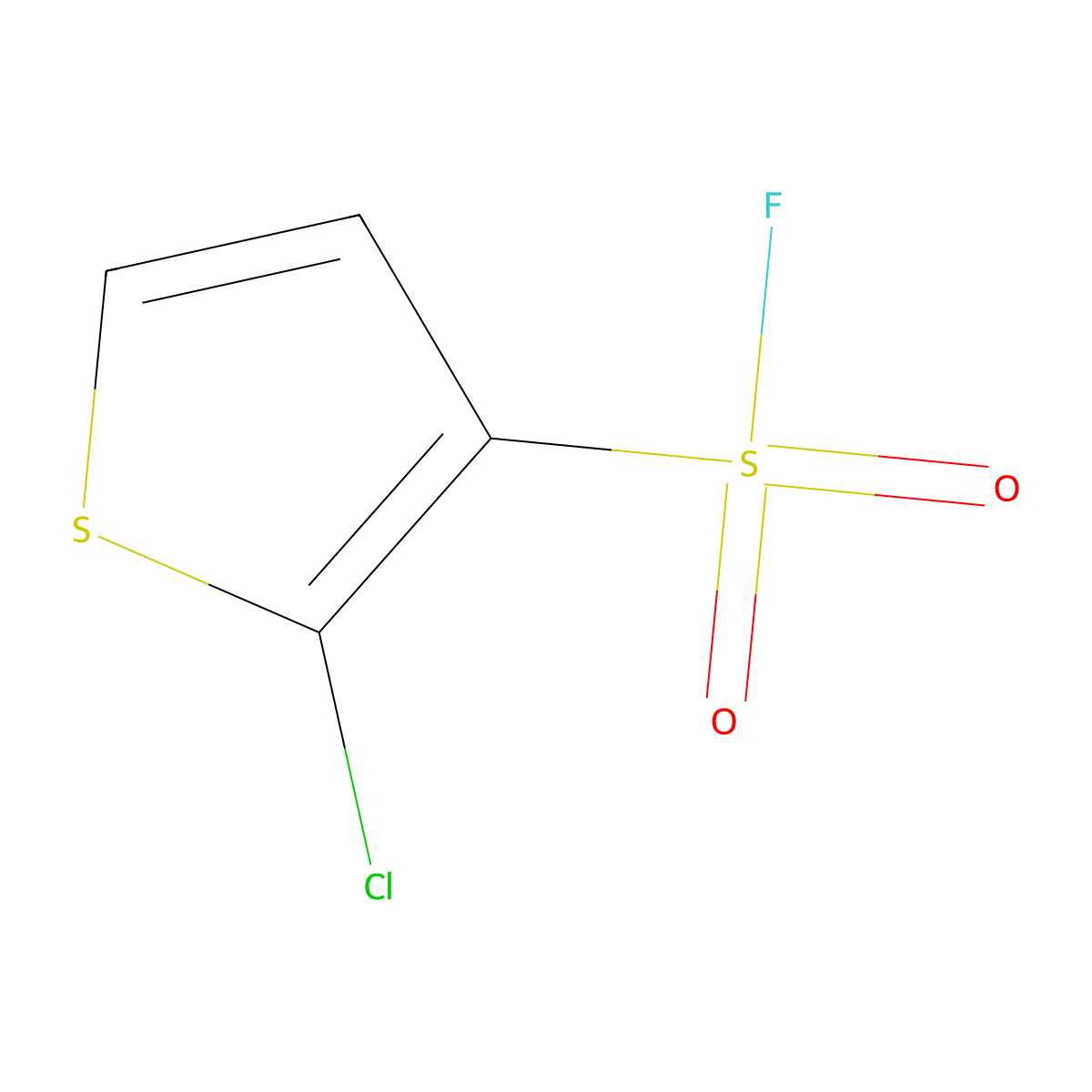 2-Chlorothiophene-3-sulfonyl fluoride molecular structure, CAS 2295232-81-2
