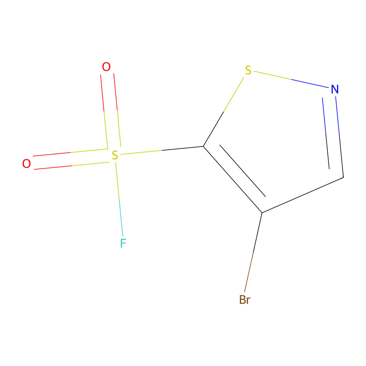 4-Bromo-1,2-thiazole-5-sulfonyl fluoride molecular structure, CAS 2295232-82-3