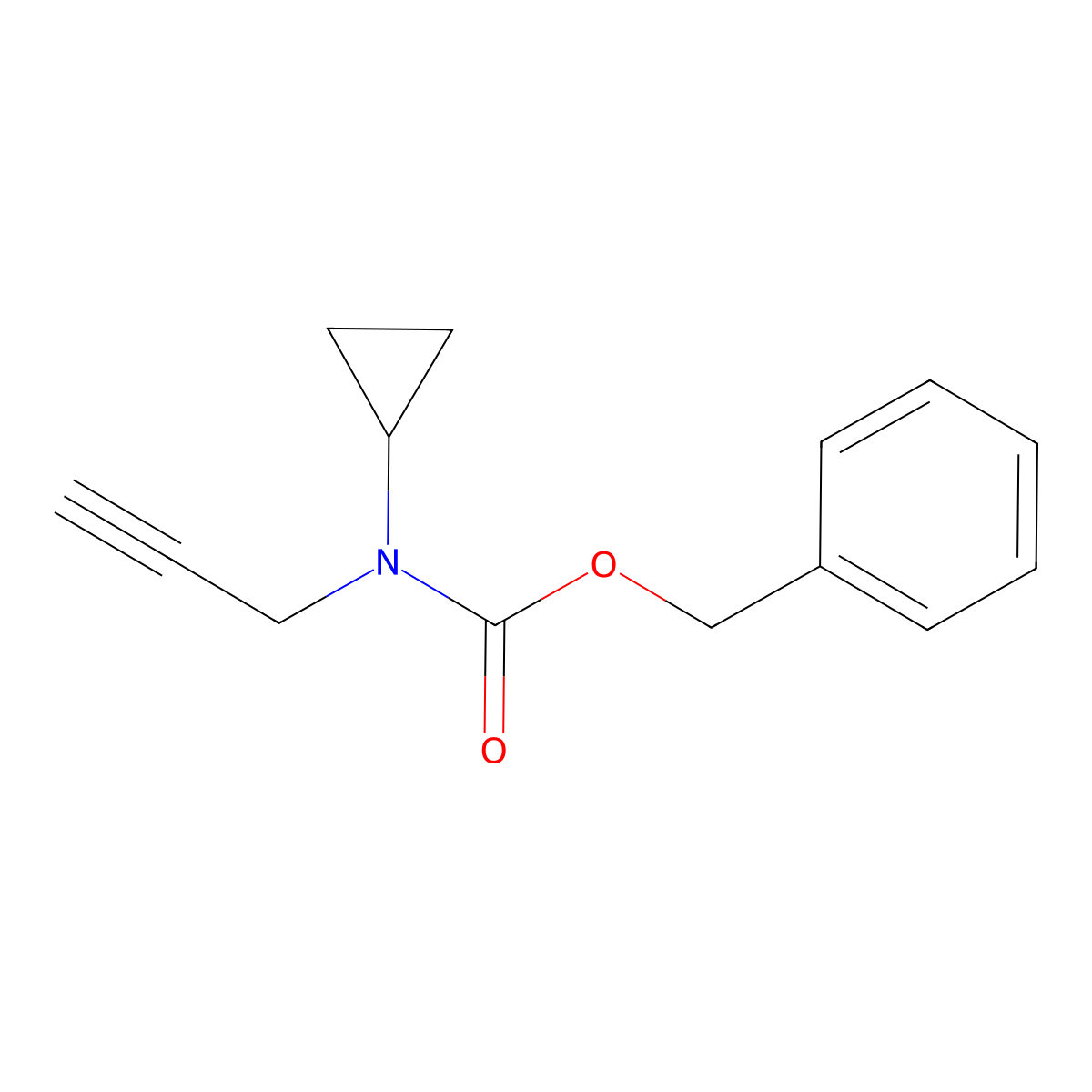 benzyl N-cyclopropyl-N-(prop-2-yn-1-yl)carbamate molecular structure, CAS 2295290-35-4