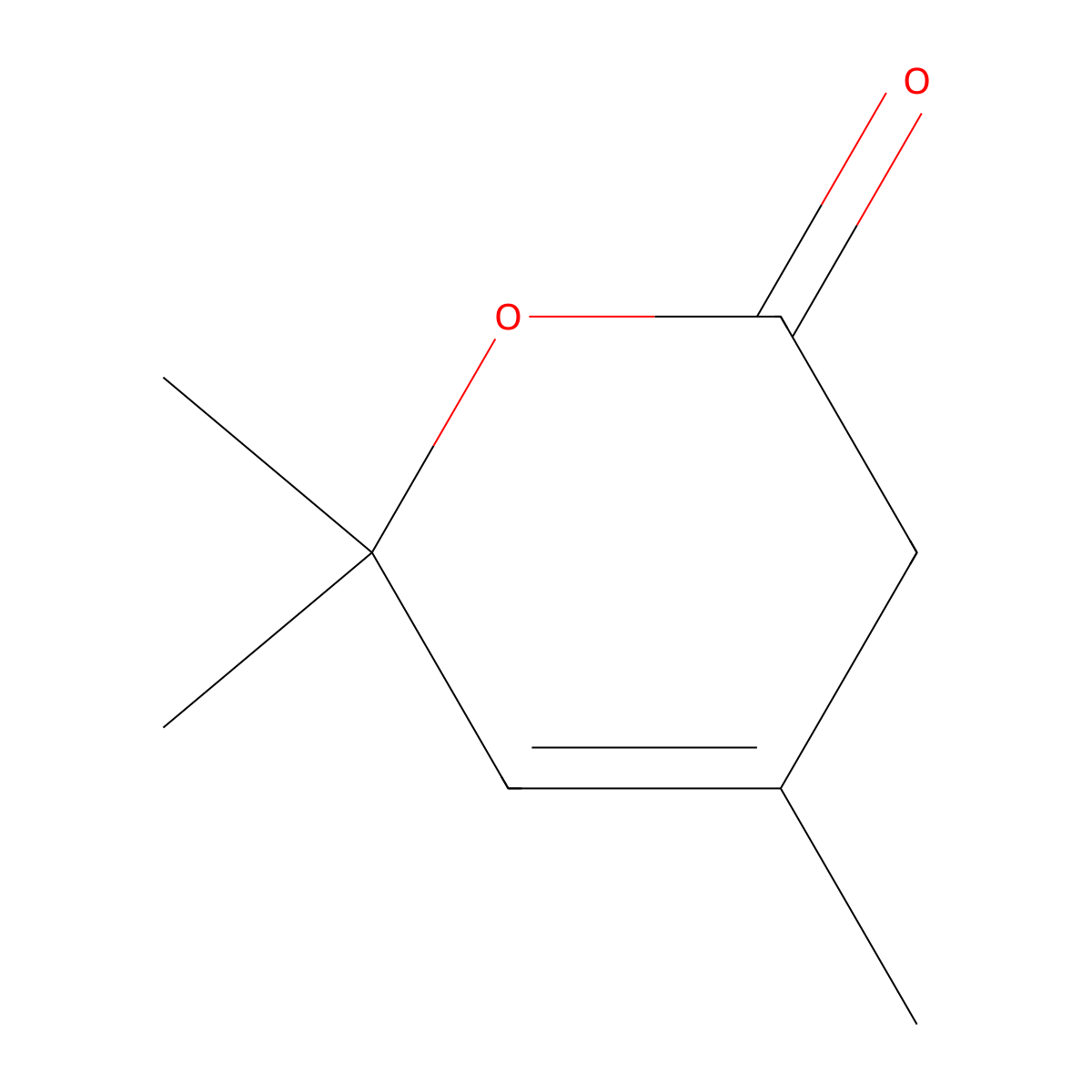 4,6,6-Trimethyl-3,6-dihydro-2H-pyran-2-one molecular structure, CAS 22954-83-2