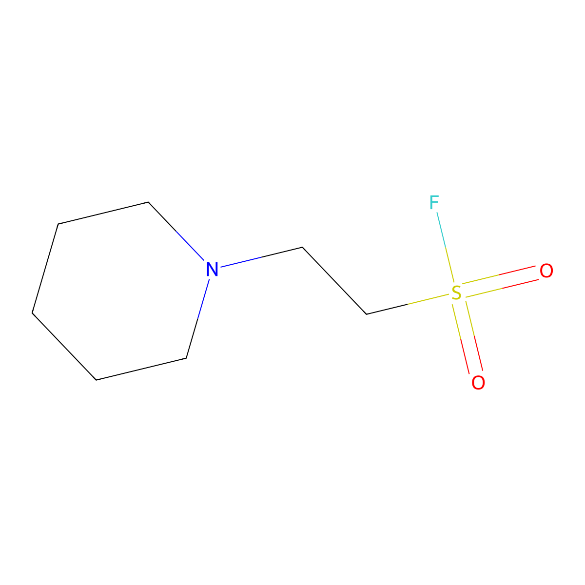 2-(Piperidin-1-yl)ethane-1-sulfonyl fluoride molecular structure, CAS 2295401-00-0