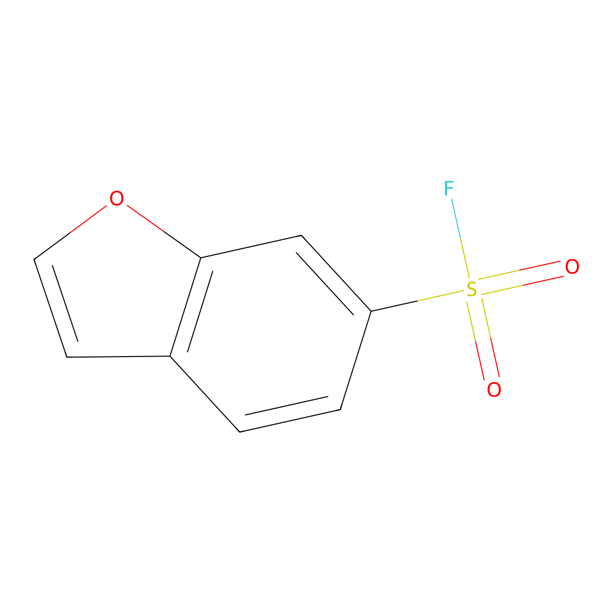 1-Benzofuran-6-sulfonyl fluoride molecular structure, CAS 2295460-14-7