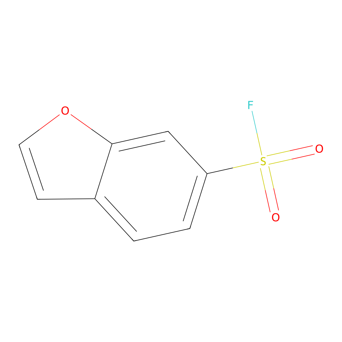 1-Benzofuran-6-sulfonyl fluoride molecular structure, CAS 2295460-14-7