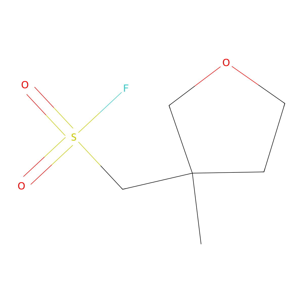 (3-Methyloxolan-3-yl)methanesulfonyl fluoride molecular structure, CAS 2295485-11-7