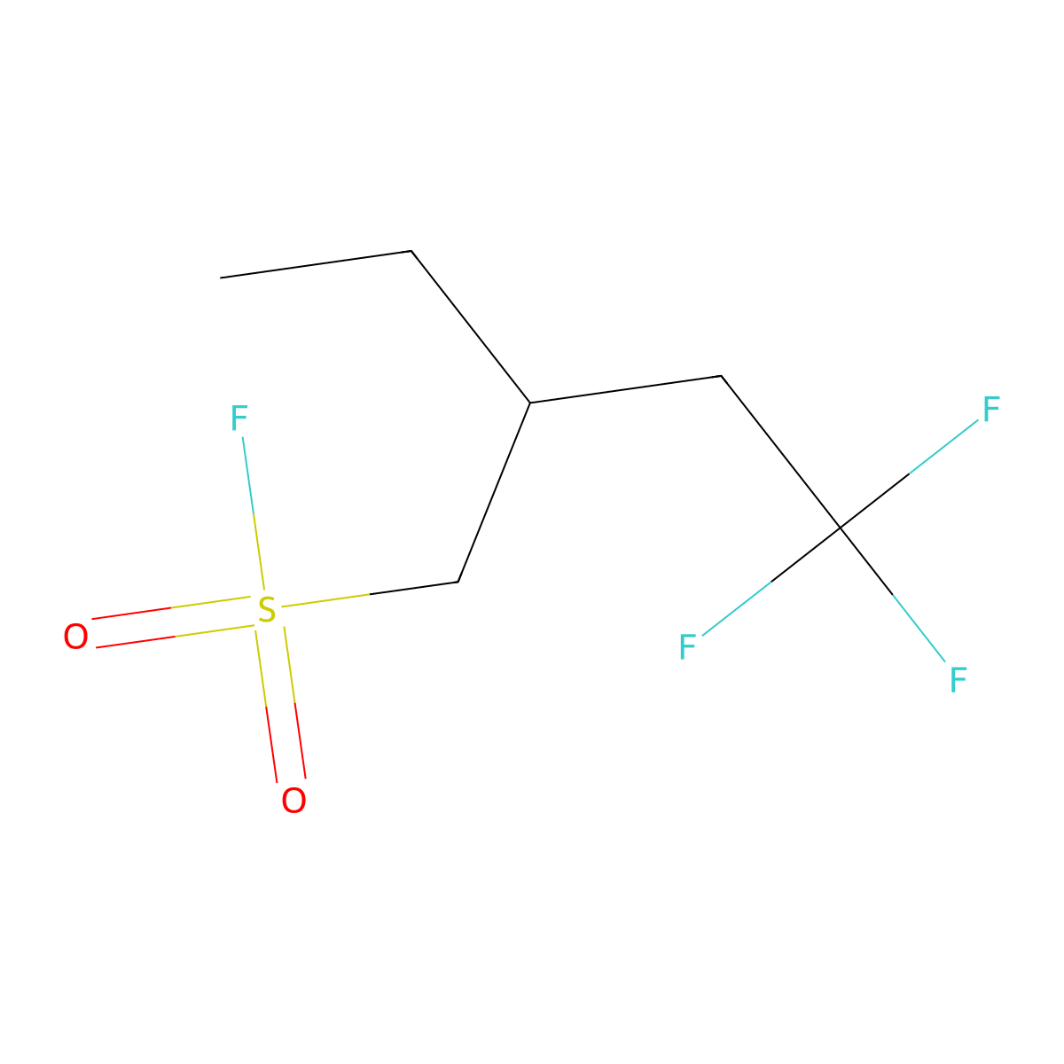 2-Ethyl-4,4,4-trifluorobutane-1-sulfonyl fluoride molecular structure, CAS 2295485-48-0