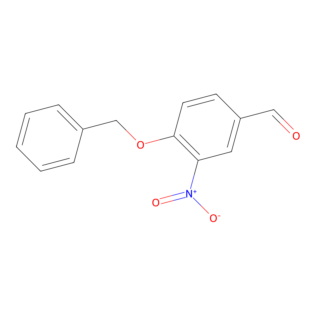 4-(Benzyloxy)-3-nitrobenzaldehyde molecular structure, CAS 22955-07-3