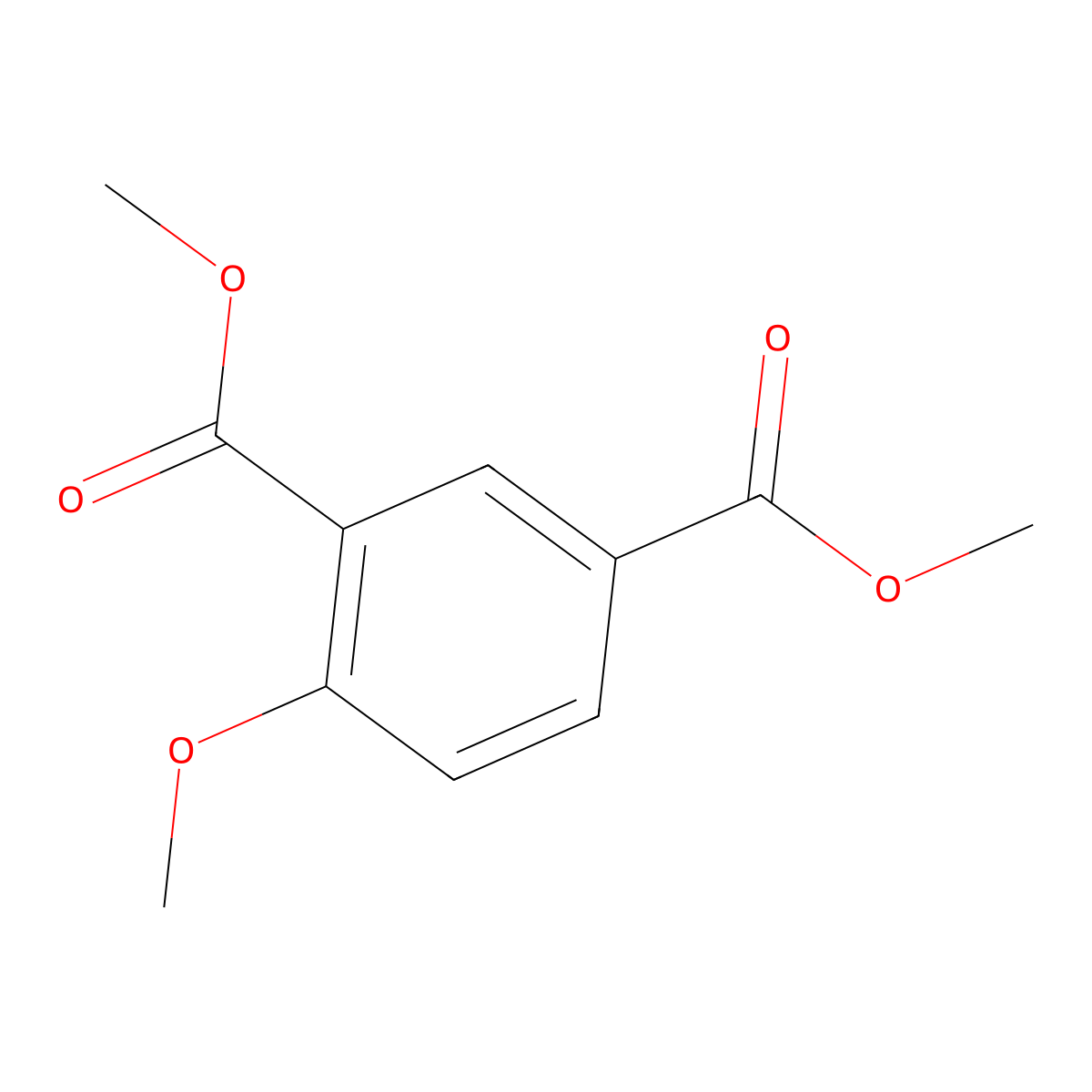 Dimethyl 4-methoxyisophthalate molecular structure, CAS 22955-73-3