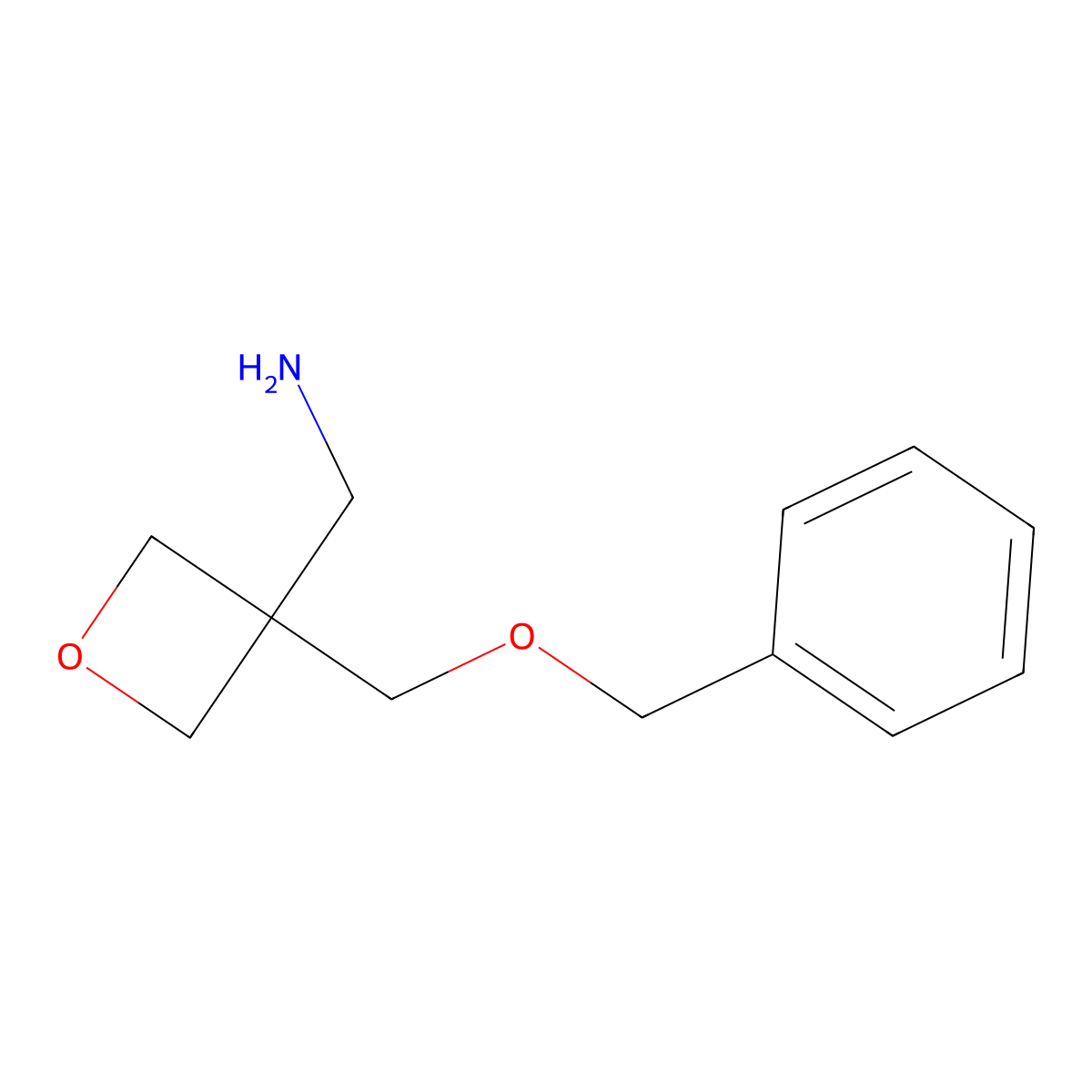 1-{3-[(Benzyloxy)methyl]oxetan-3-yl}methanamine molecular structure, CAS 2295528-20-8