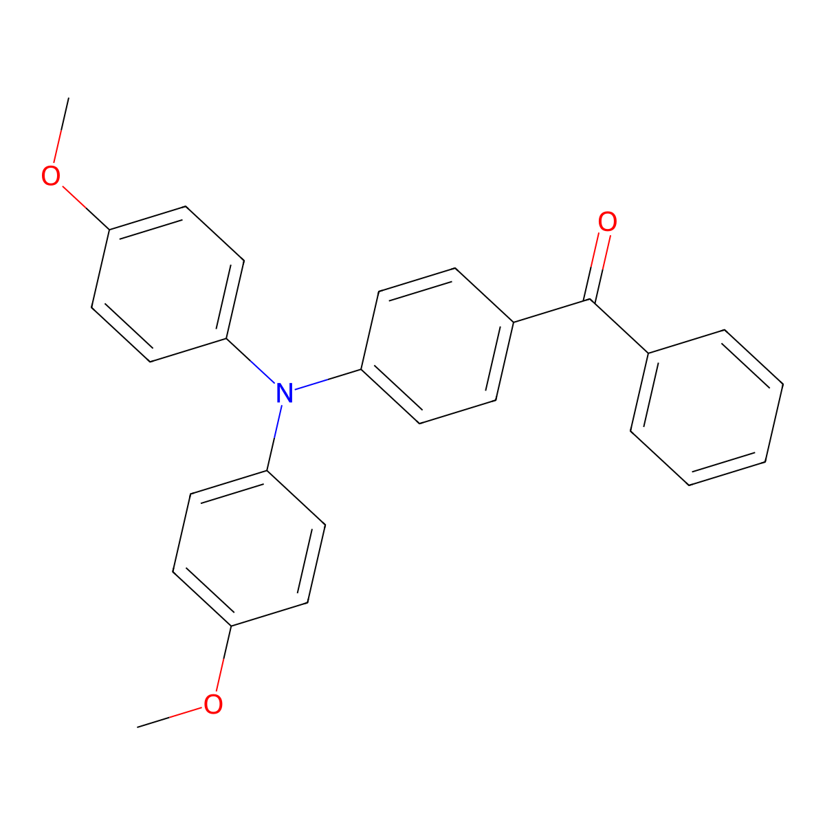 N-(4-benzoylphenyl)-4-methoxy-N-(4-methoxyphenyl)aniline molecular structure, CAS 2295698-26-7