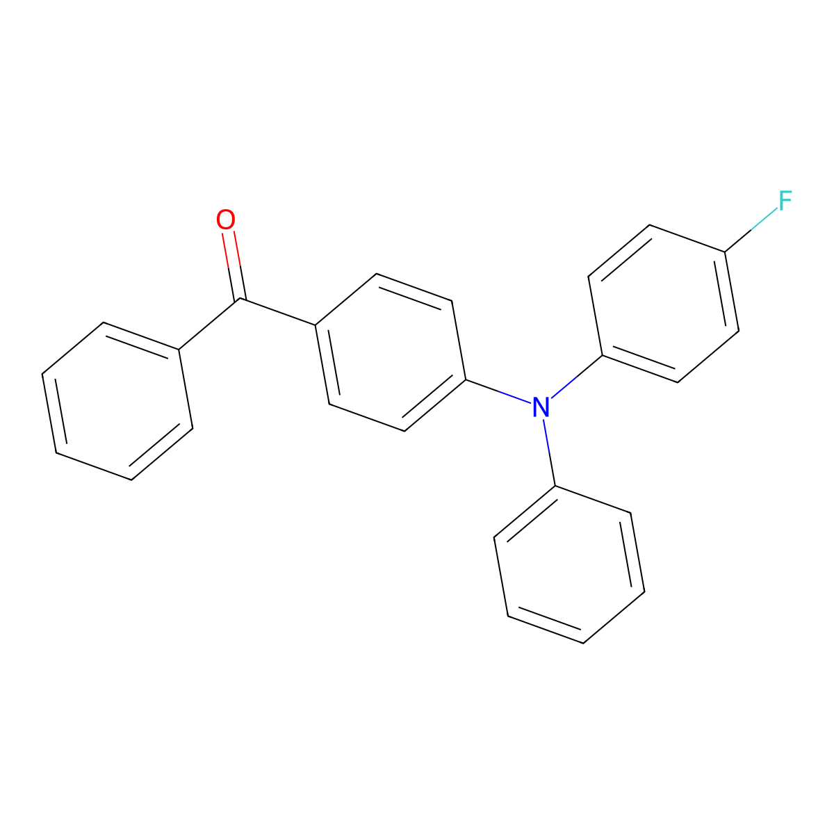 N-(4-benzoylphenyl)-4-fluoro-N-phenylaniline molecular structure, CAS 2295698-27-8