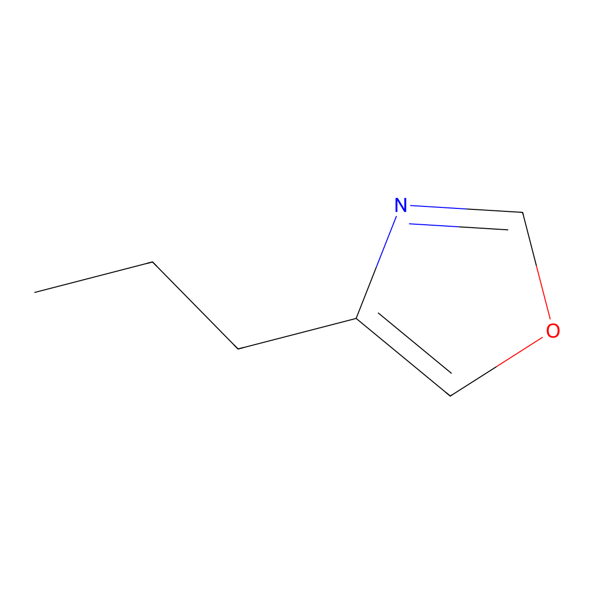 4-Propyl-1,3-oxazole molecular structure, CAS 2295699-33-9