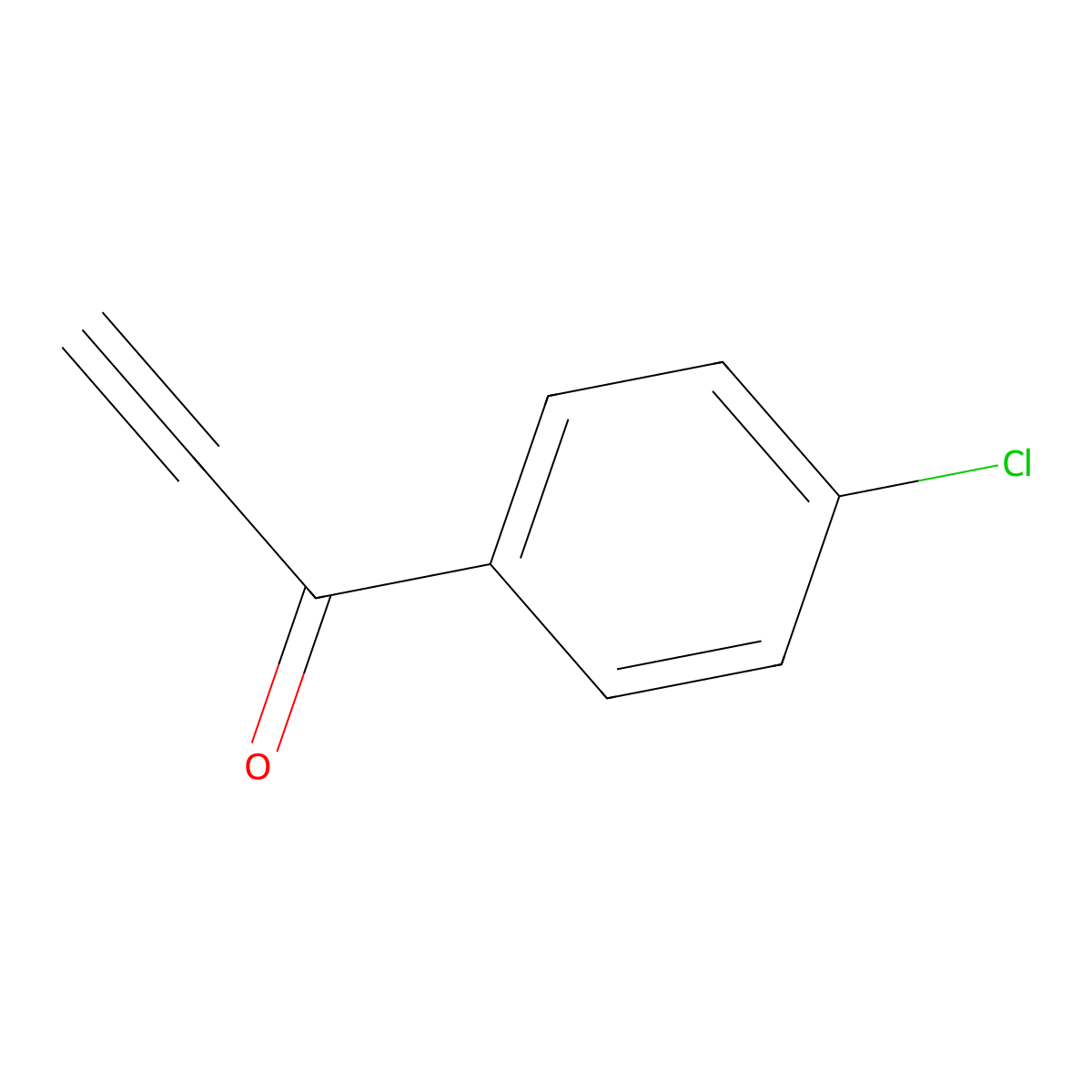 2-Propyn-1-one, 1-(4-chlorophenyl)- molecular structure, CAS 22959-34-8