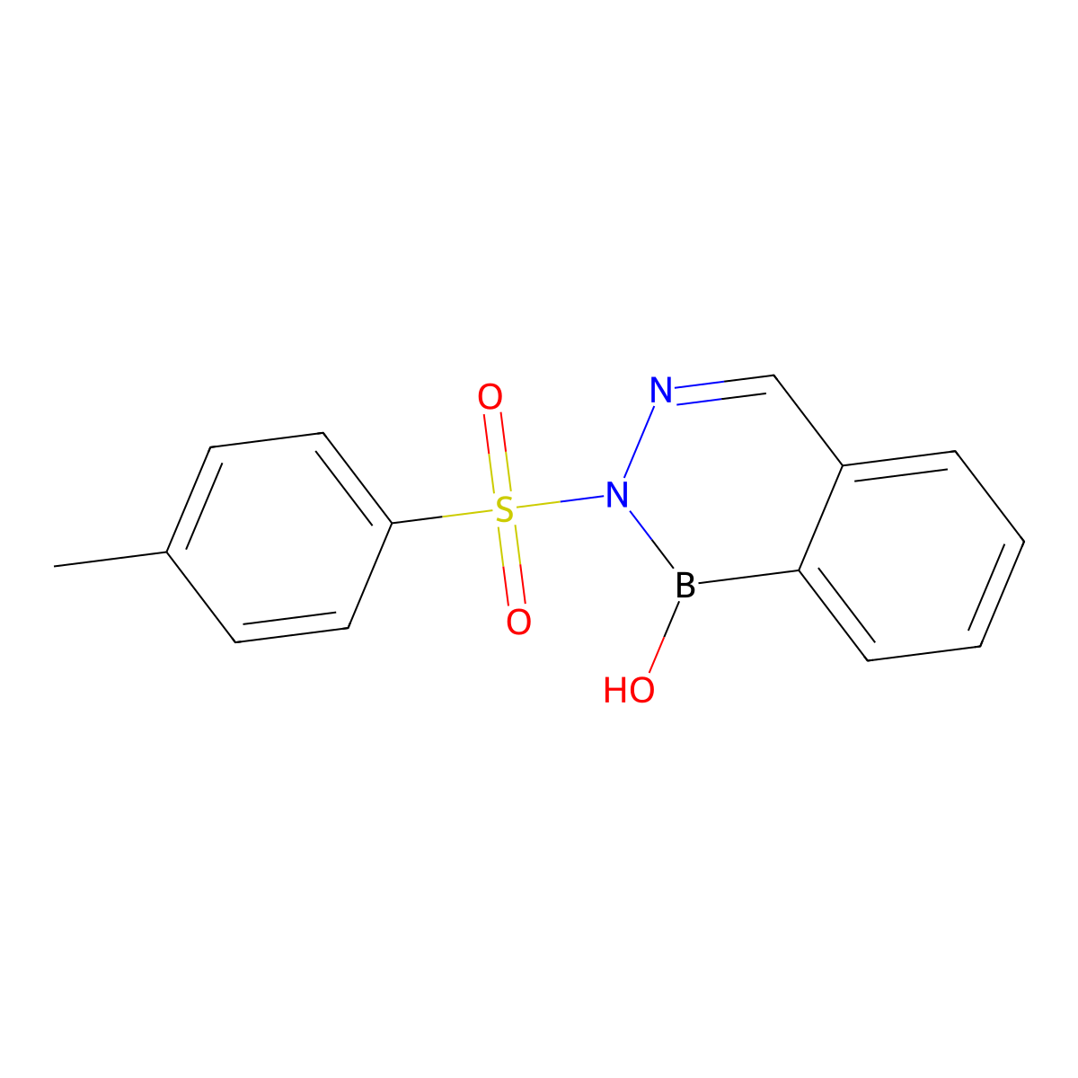 2-(Toluene-4-sulfonyl)-2H-benzo(D)(1,2,3)diazaborinin-1-OL molecular structure, CAS 22959-81-5