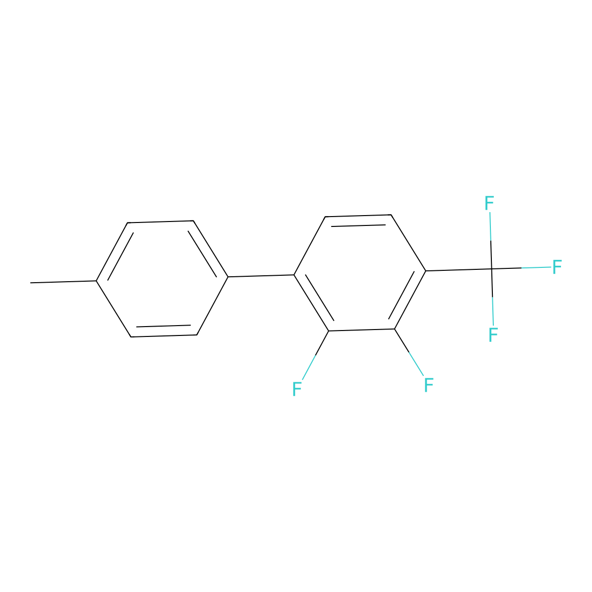 2,3-Difluoro-4'-methyl-4-(trifluoromethyl)-1,1'-biphenyl molecular structure, CAS 2295926-98-4